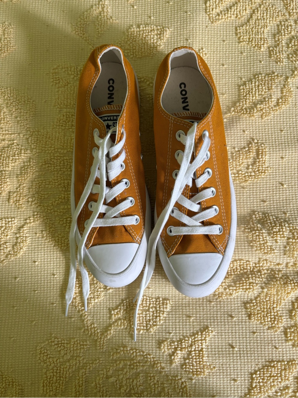 Converse women’s  Low Top Canvas Sneakers - Orange